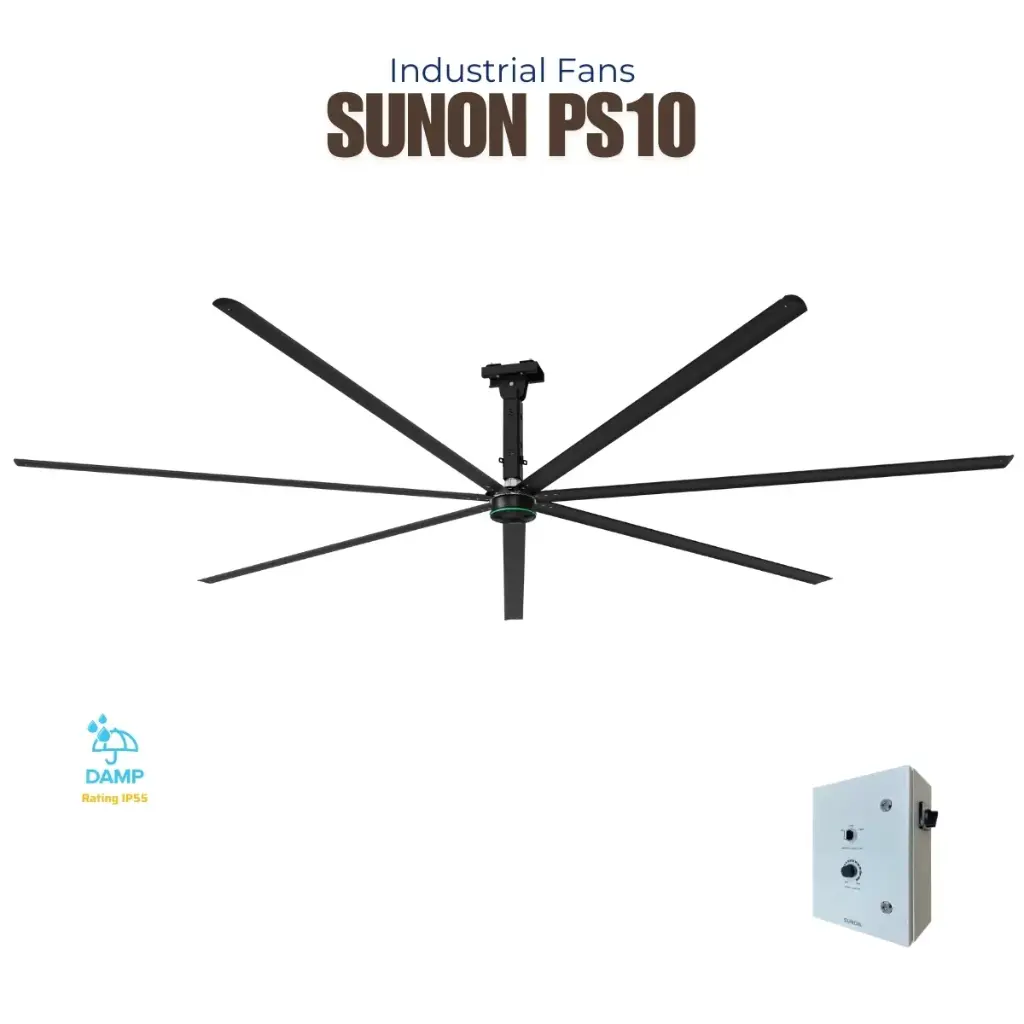 Quạt trần HVLS SUNON Powerful 10