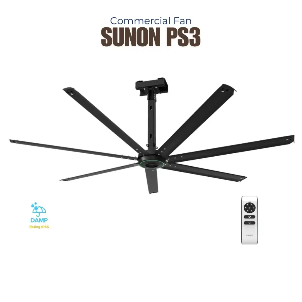 Quạt trần HVLS SUNON Powerful 3