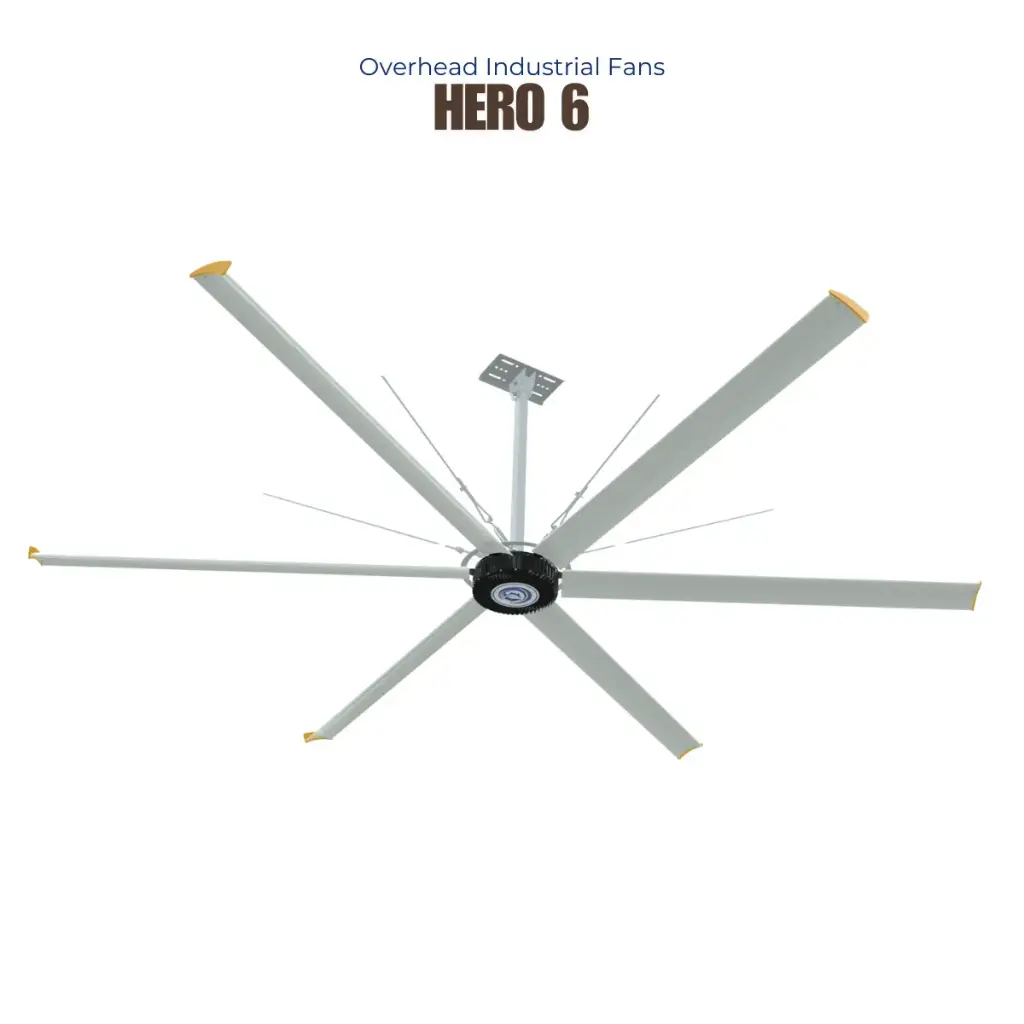 Quạt trần HVLS HERO-6 Ø 7.3m