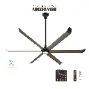 Quạt trần HVLS Pandora V150e Woodgrain