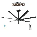 Quạt trần HVLS SUNON Powerful 3